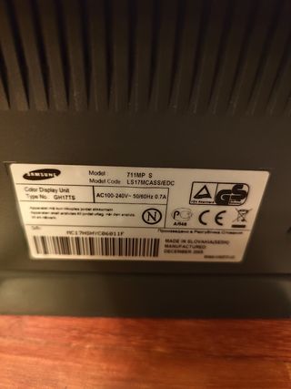 Monitor TV Samsung SyncMaster 711MP - 17"