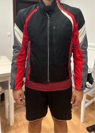 Chaqueta moto Acerbis - Roja y Negra