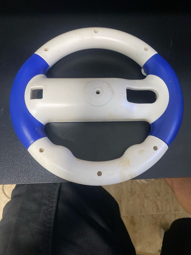 Volante Wii - Azul y Blanco