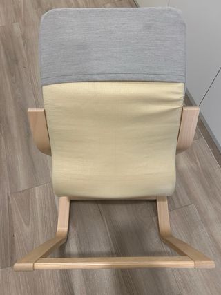 Silla mecedora Infantil Poäng IKEA gris