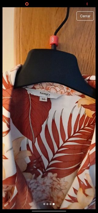 Vestido camisero estampado rojo-blanco- caldera