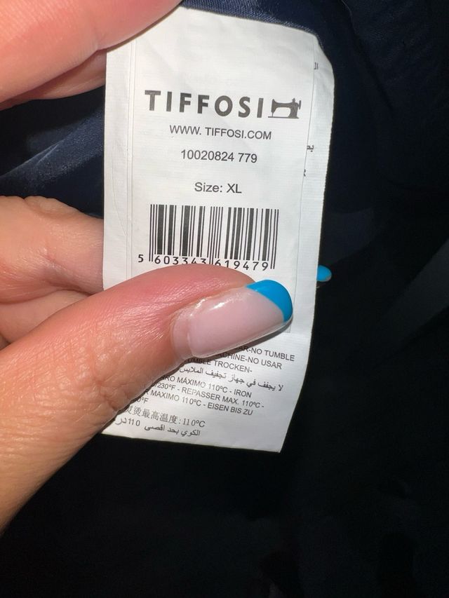 Chaqueta negra Tiffosi - Talla L