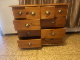 Cómoda madera 8 cajones