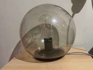 Lámpara Ikea redonda - Gris Transparente