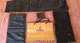 Shopping bag Fendi -  Nero Marrone