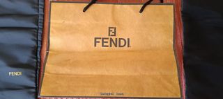 Shopping bag Fendi -  Nero Marrone