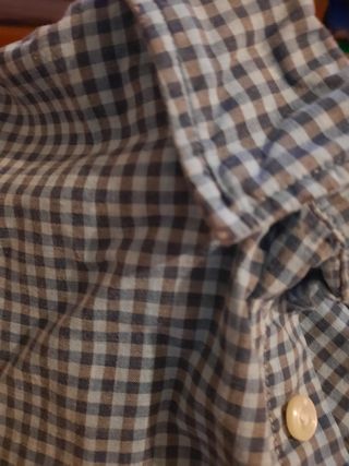 Camisa Tommy Hilfiger cuadros azul Talla L