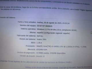 Portátil/Laptop Dell Vostro 15 I3 + 8GB + 256SSD 