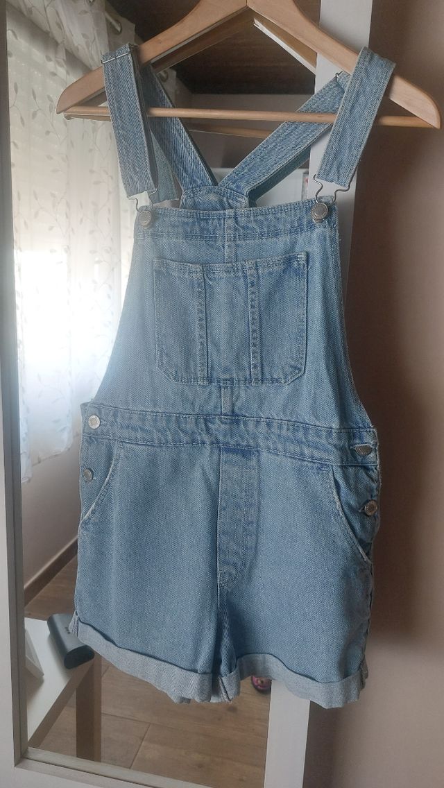 Peto vaquero corto azul