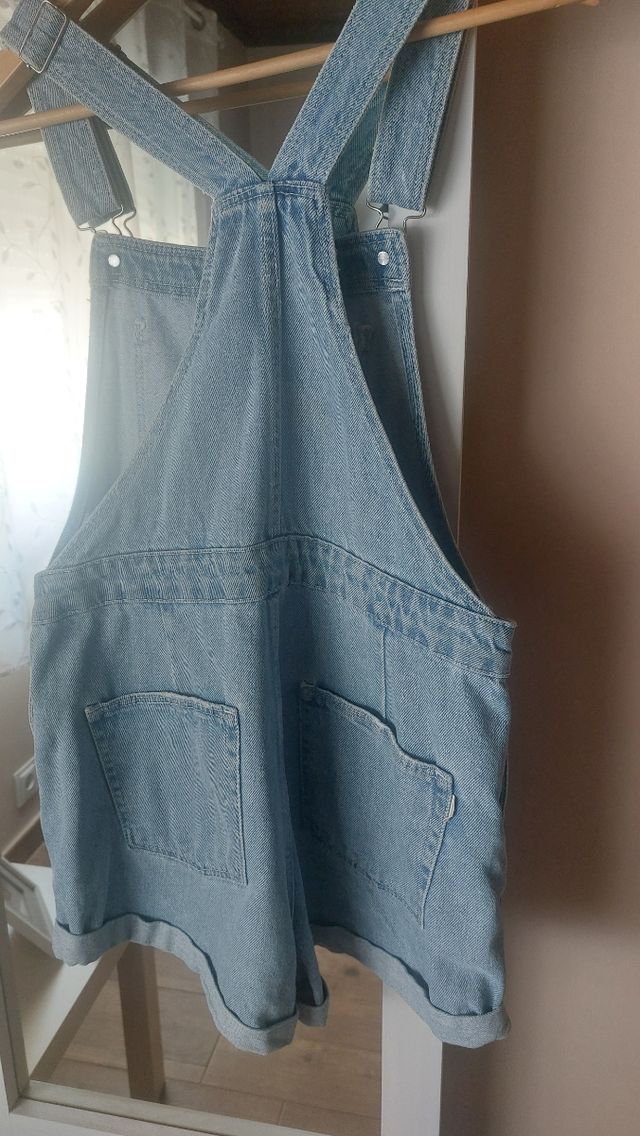 Peto vaquero corto azul