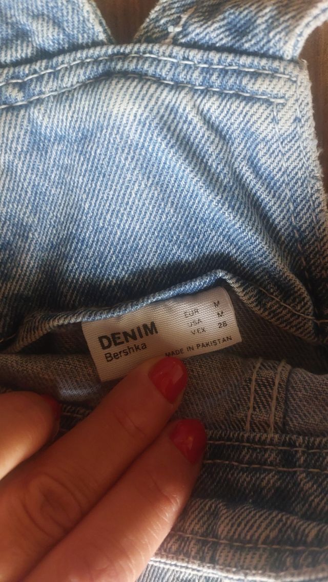 Peto vaquero corto azul