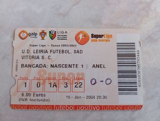 Bilhete U.D. Leiria vs Vitória S.C. 2004