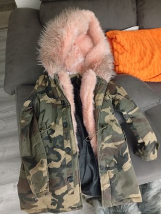 Chaqueta militar | Rosa y verde