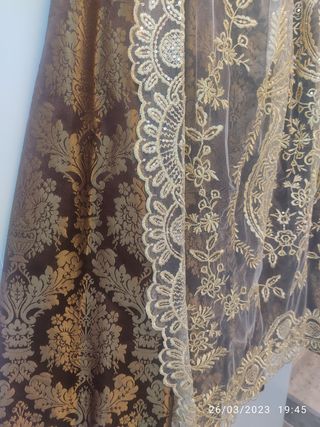 Traje Fallera marrón y dorado