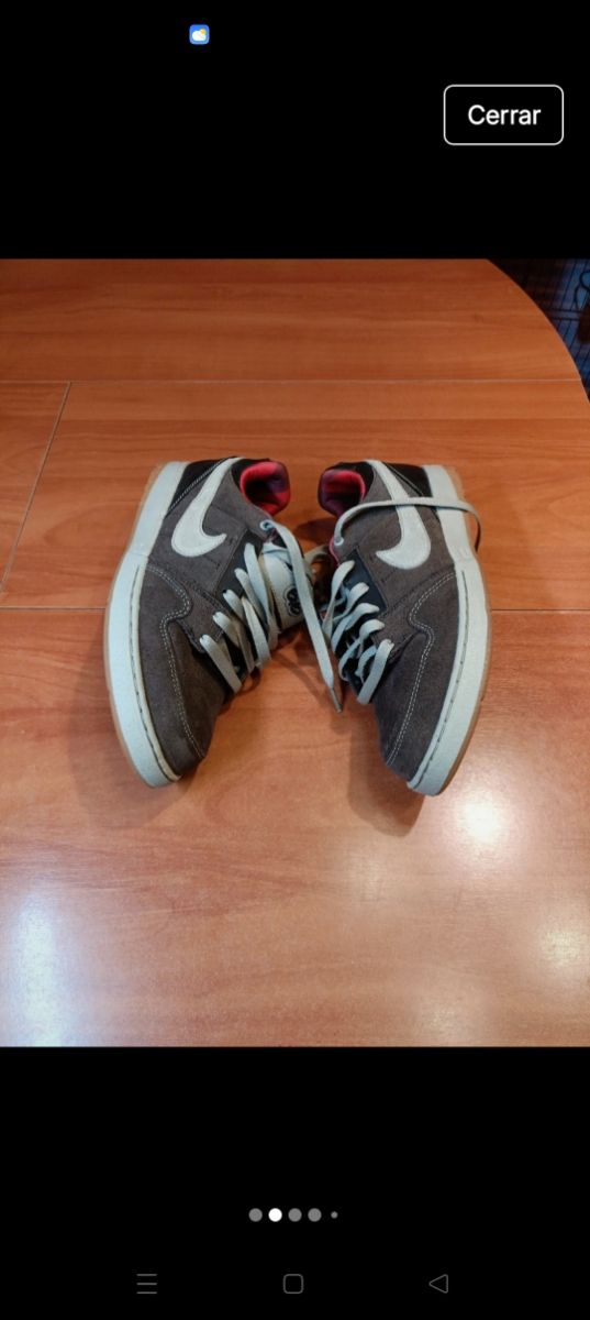 Zapatillas Nike 40.5 Marrón-Verde