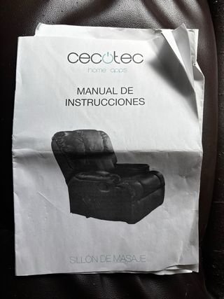 Sillón relax Cecotec marrón