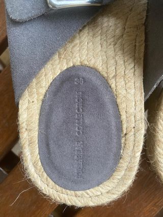 Sandalias esparto Pull&Bear gris 36