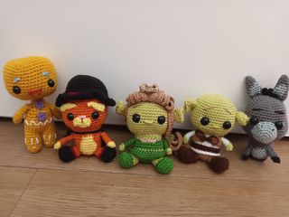 Amigurumis Shrek: 5 muñecos crochet