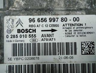 Centralita airbag peugeot 748593 966569978000 207