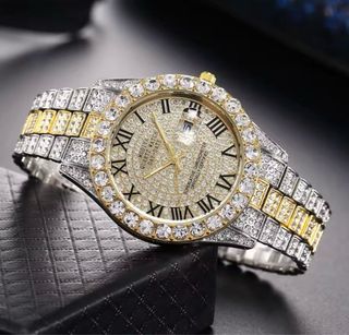 Reloj Hombre Dorado y Plateado