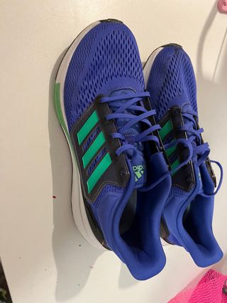 Zapatillas Adidas 46 - Azul y Verde