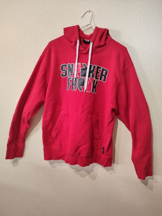Sudadera roja Sneaker Freak hombre.