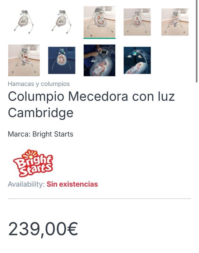 Columpio Bebé Eléctrico - Como Nuevo