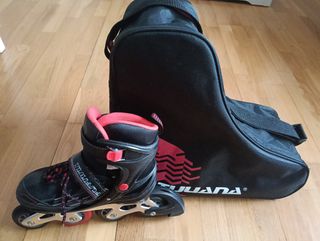 Patines en línea Tijuana 34-37 y bolso transporte