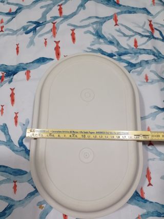 Set 3 vassoi / contenitori Tapperware beige