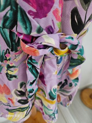 Blusa estampada multicolor
