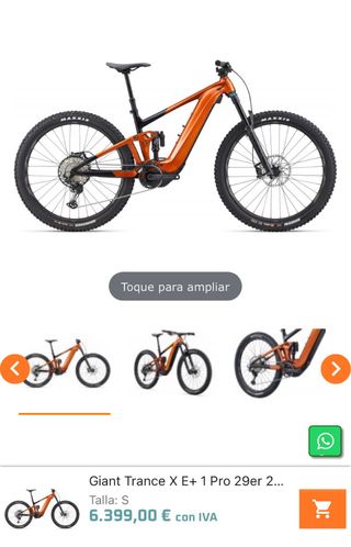 Giant Trance X E+ 1 Pro 29er
batería 750 + extende