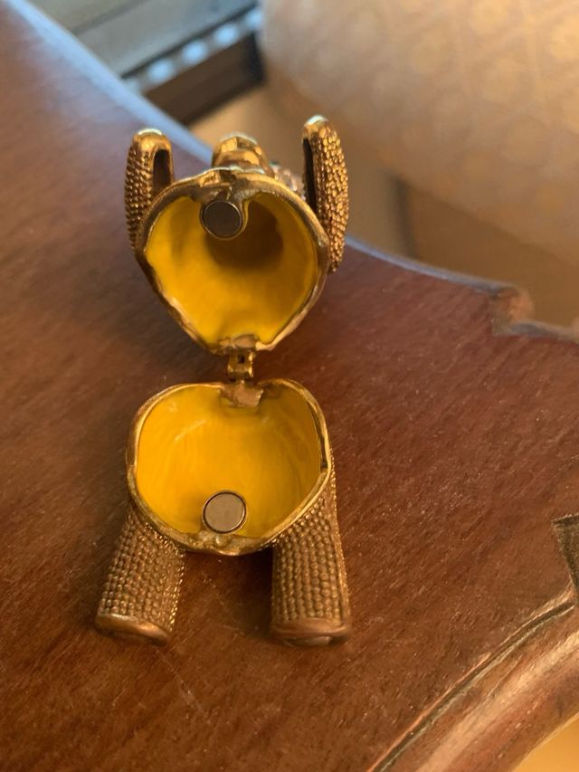 Osito joyero esmaltado con cristales