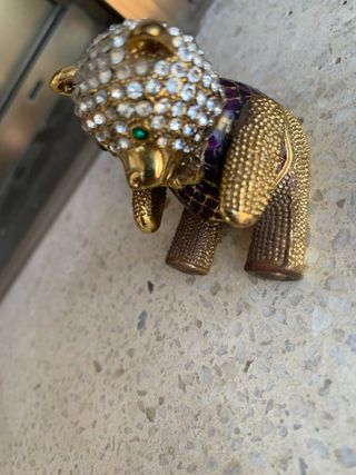 Osito joyero esmaltado con cristales