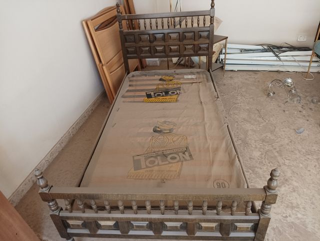 Cabecero cama madera estilo antiguo