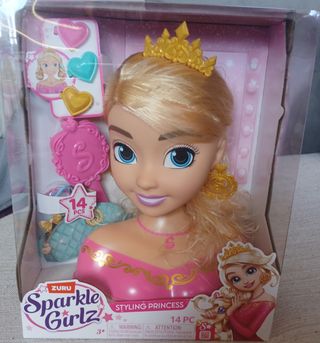 Busto muñeca para peinar. Nuevo sin abrir.
