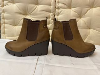 Botas plataforma mujer marrón