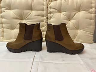 Botas plataforma mujer marrón
