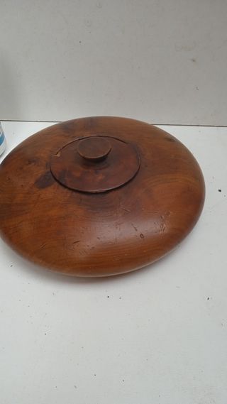 Caja joyero vacía bolsillos madera maciza caoba