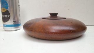 Caja joyero vacía bolsillos madera maciza caoba