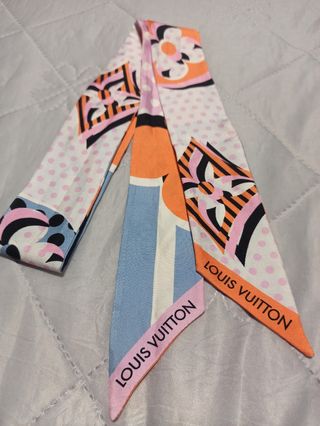 Bandana Louis Vuitton naranja-rosa