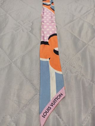 Bandana Louis Vuitton naranja-rosa