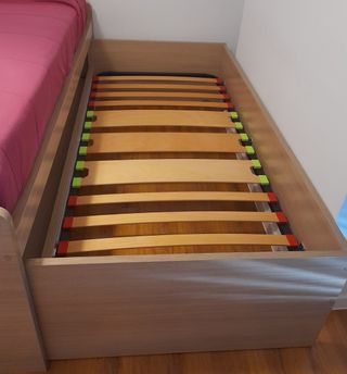 Cama nido compacta | madera beige