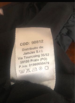 Top nero Saiph - Cotone