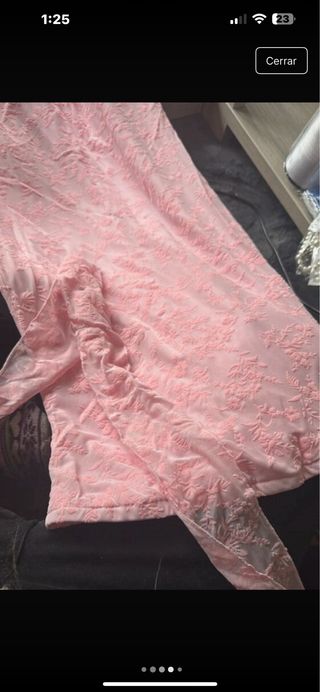Vestido rosa elegante 

