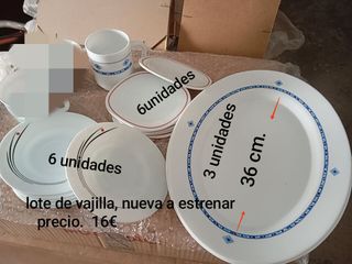 Vajilla porcelana 16uds - 36cm