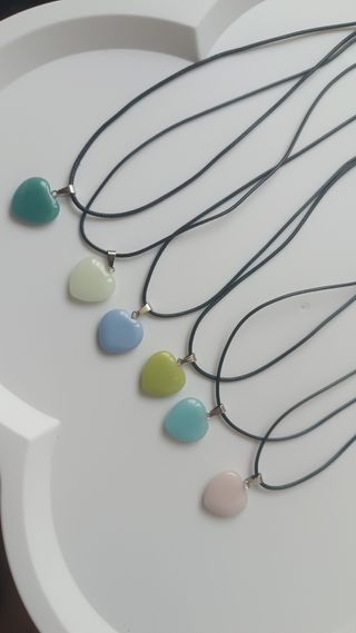 Collares de corazón - 6 unidades