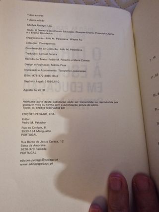 O Direito à Escolha em Educação