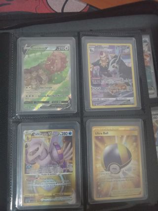 Cartas Pokémon: GreedentV, Mightyena, Palkia