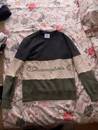Sudadera Champion tricolor talla S