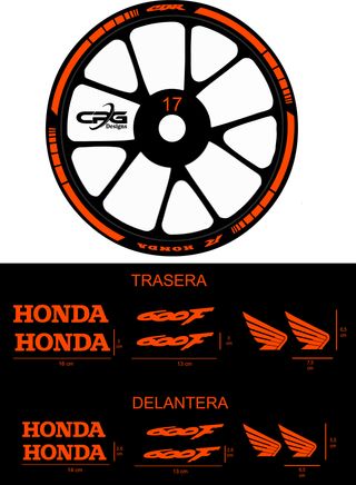 Pegatinas llantas Honda CBR 600F